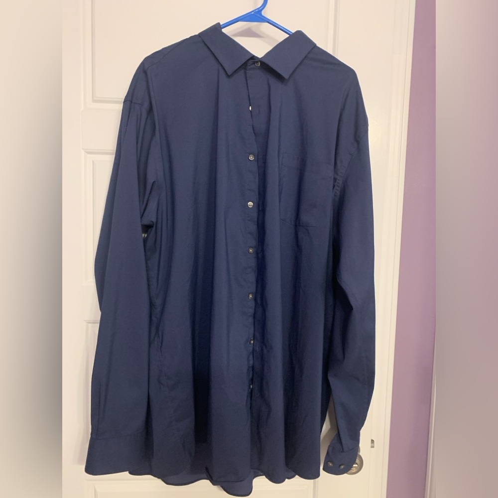 Van Heusen Men's Navy Blue Shirt